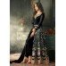 Black Heavy Embroidered Indian Party Wear Wedding Bridal Gown Dress
